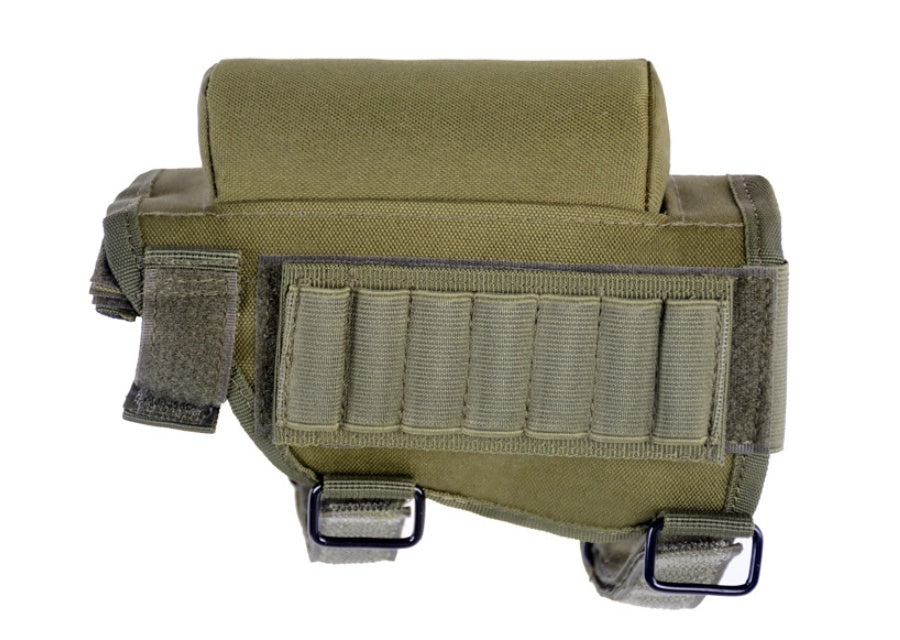 Adjustable Buttstock Cheek Rest W/ Ammo Pouch