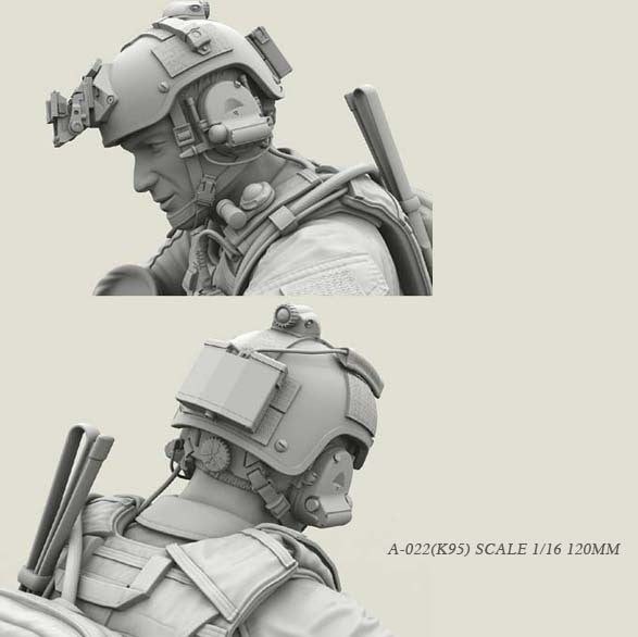 1:16 U.S. Navy SEAL Resin Soldier