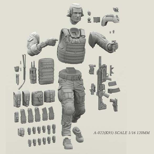 1:16 U.S. Navy SEAL Resin Soldier