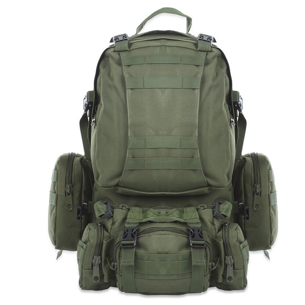 50L MOLLE Backpack W/ Removable Waist Pack