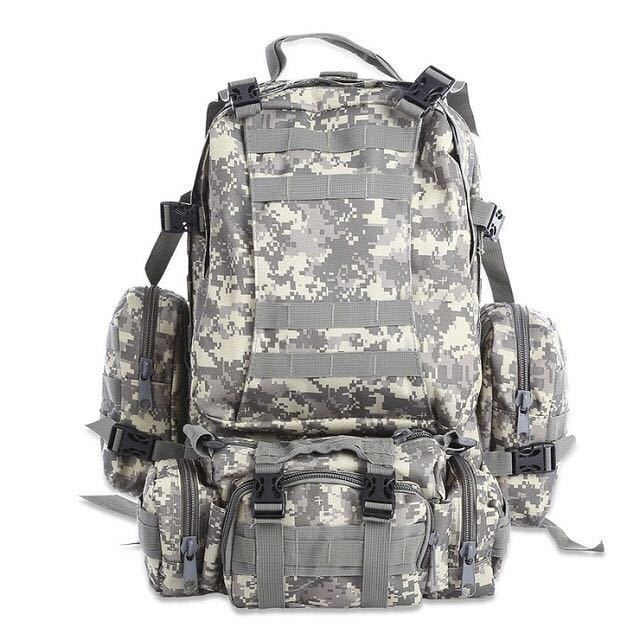 50L MOLLE Backpack W/ Removable Waist Pack