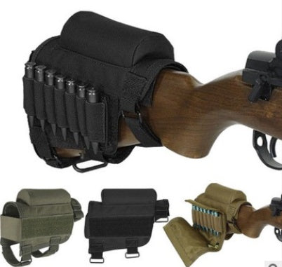 Adjustable Buttstock Cheek Rest W/ Ammo Pouch