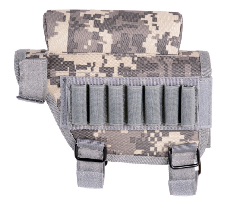 Adjustable Buttstock Cheek Rest W/ Ammo Pouch