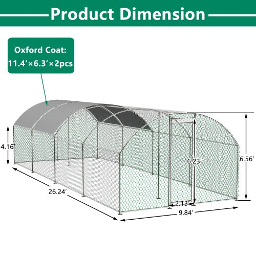 Large Chicken Coop Metal Chicken Track