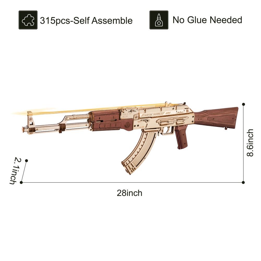 AK-47 Wood Puzzle