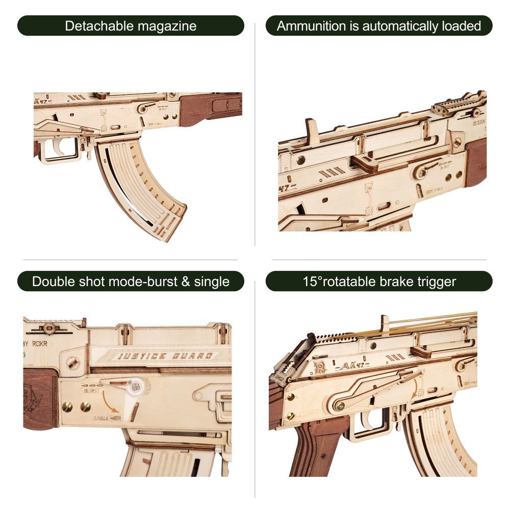 AK-47 Wood Puzzle