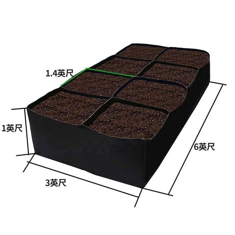 8-Grid Thickened Felt Planting Bag